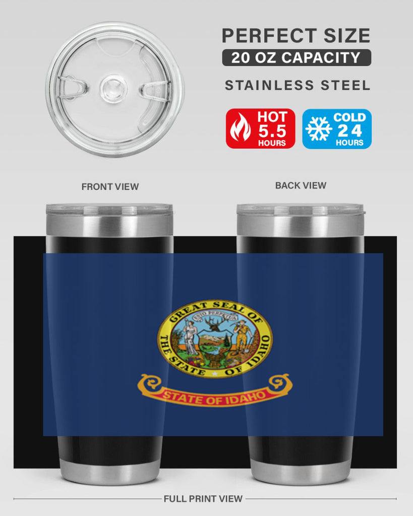 Idaho 40#- Us Flags- Tumbler