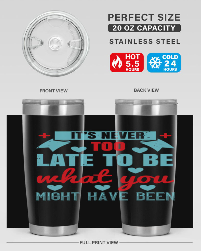 It’s never too late to be what you might have been Style 303#- nurse- tumbler