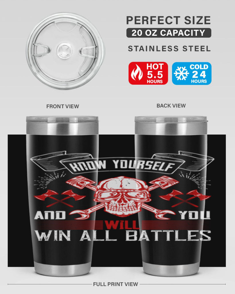 Know yourself and you will win all battles Style 25#- coaching- tumbler