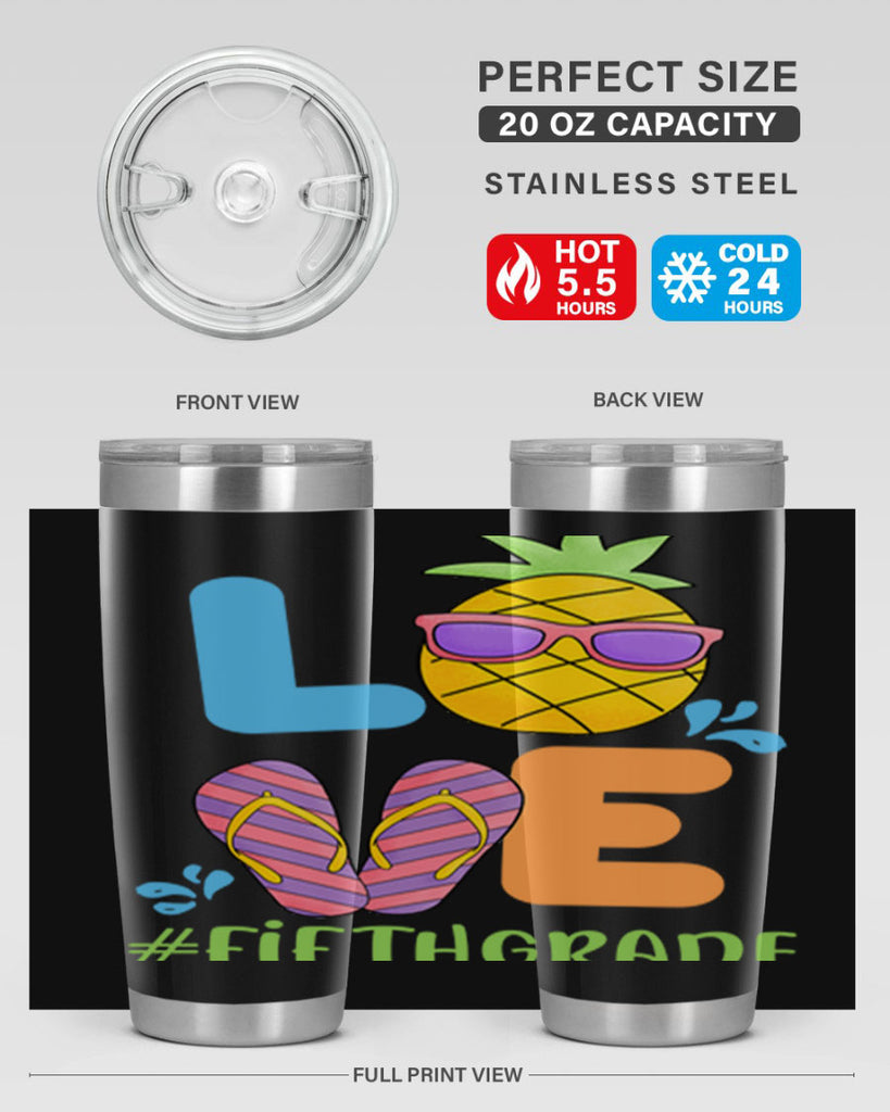 LOVE 5th Grade Summer Pineapple 19#- 5th grade- Tumbler