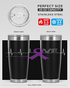 LOVE Gifts for Survivors National Alzheimers Awareness 191#- alzheimers- Tumbler