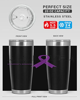 LOVE Gifts for Survivors National Alzheimers Awareness 192#- alzheimers- Tumbler