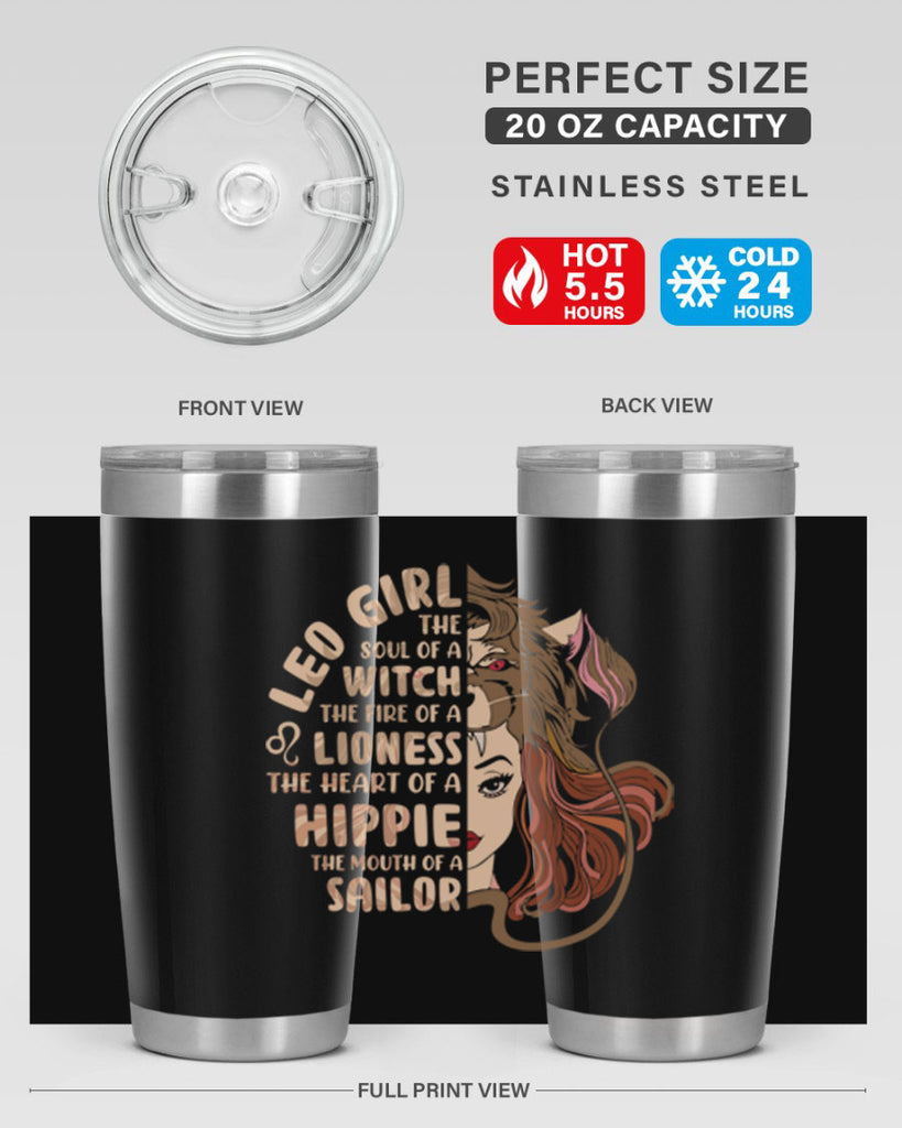 Leo girl 289#- zodiac- Tumbler