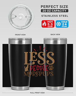 Less People More Pups Style 18#- cat- Tumbler