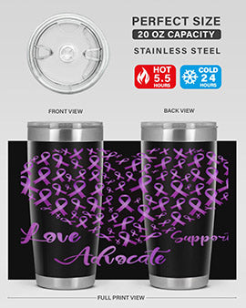 Love Suppor Advocae AlzheimerS 194#- alzheimers- Tumbler