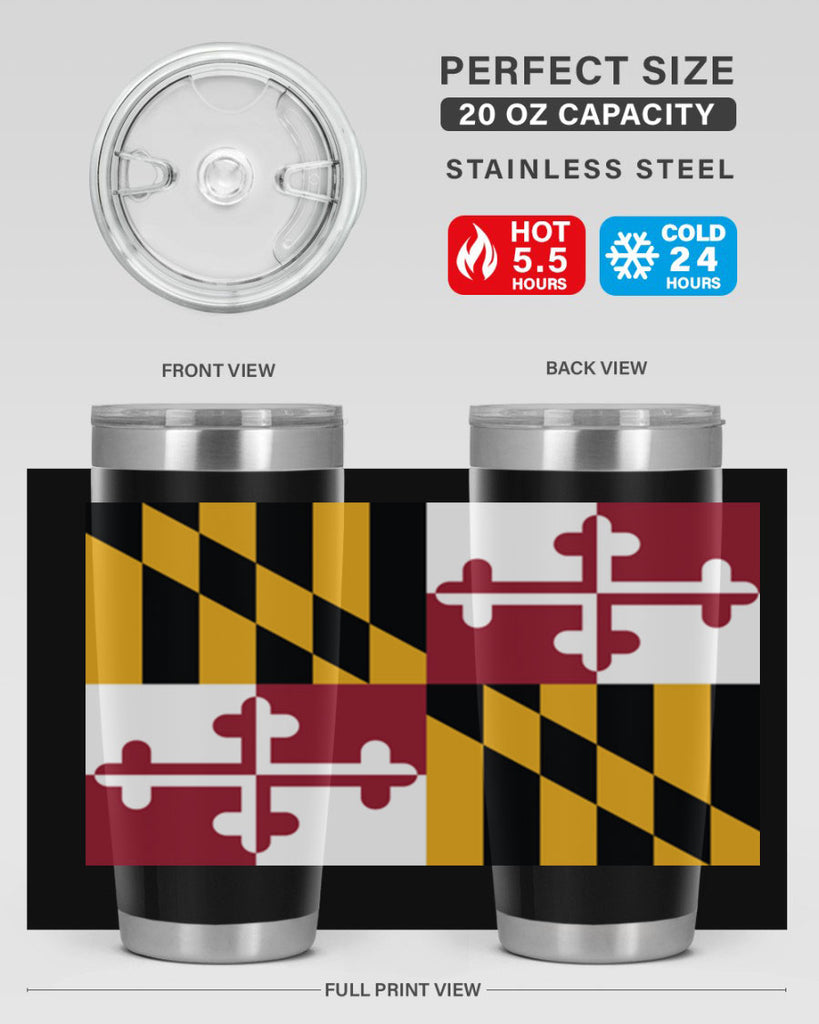 Maryland 32#- Us Flags- Tumbler