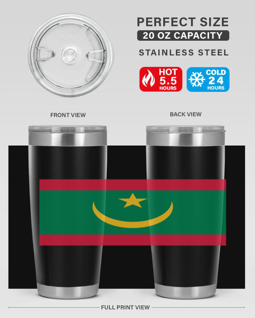 Mauritania 89#- world flags- Tumbler