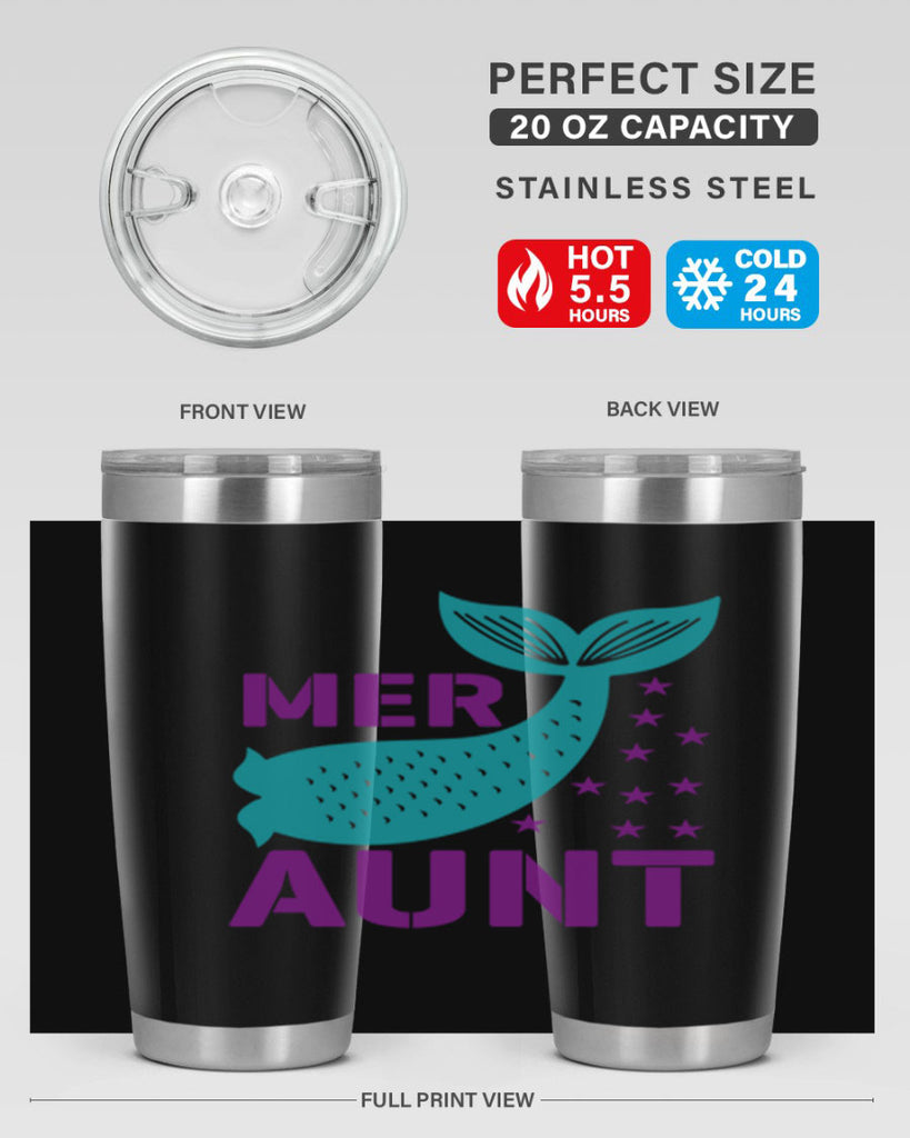 Mer Aunt 319#- mermaid- Tumbler