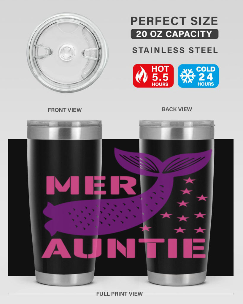 Mer Auntie 320#- mermaid- Tumbler