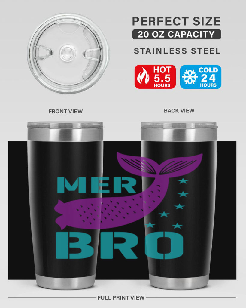 Mer Bro 322#- mermaid- Tumbler