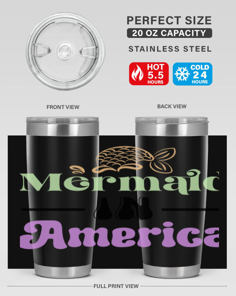 Mermaid In America 420#- mermaid- Tumbler