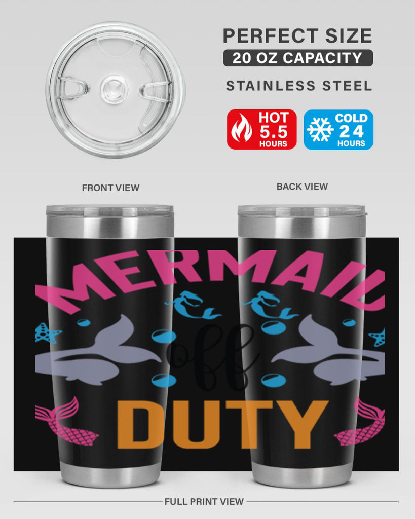 Mermaid Off Duty Design 438#- mermaid- Tumbler