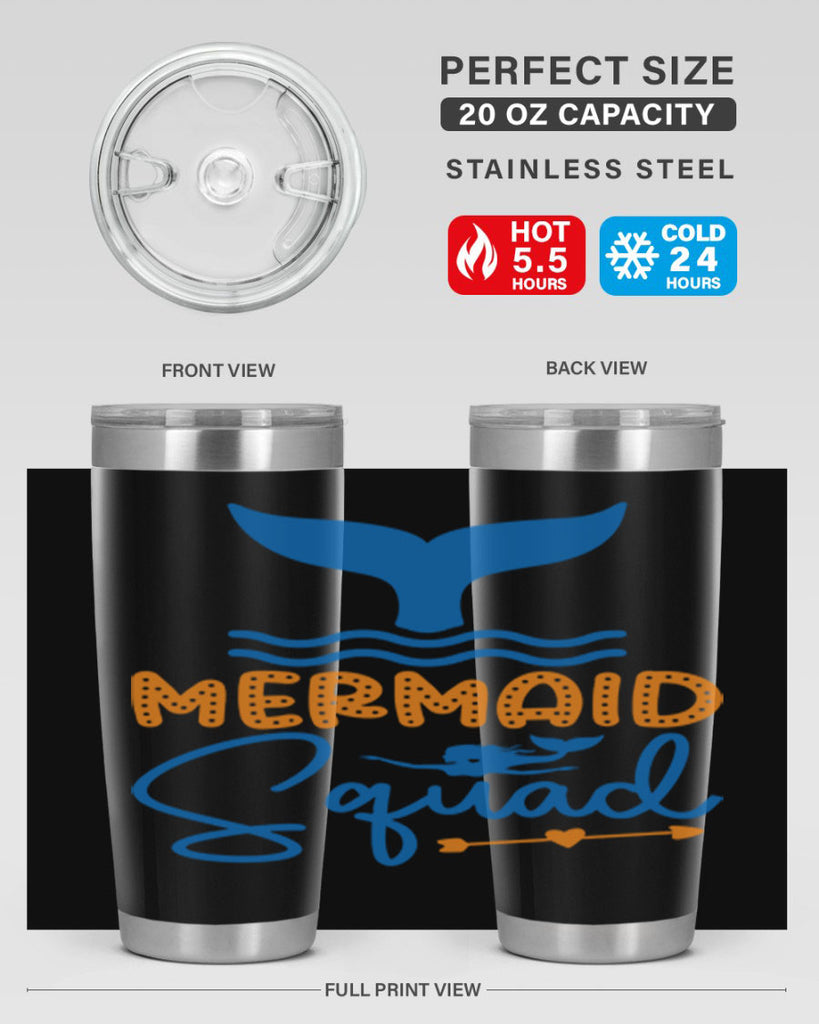 Mermaid Squad 378#- mermaid- Tumbler