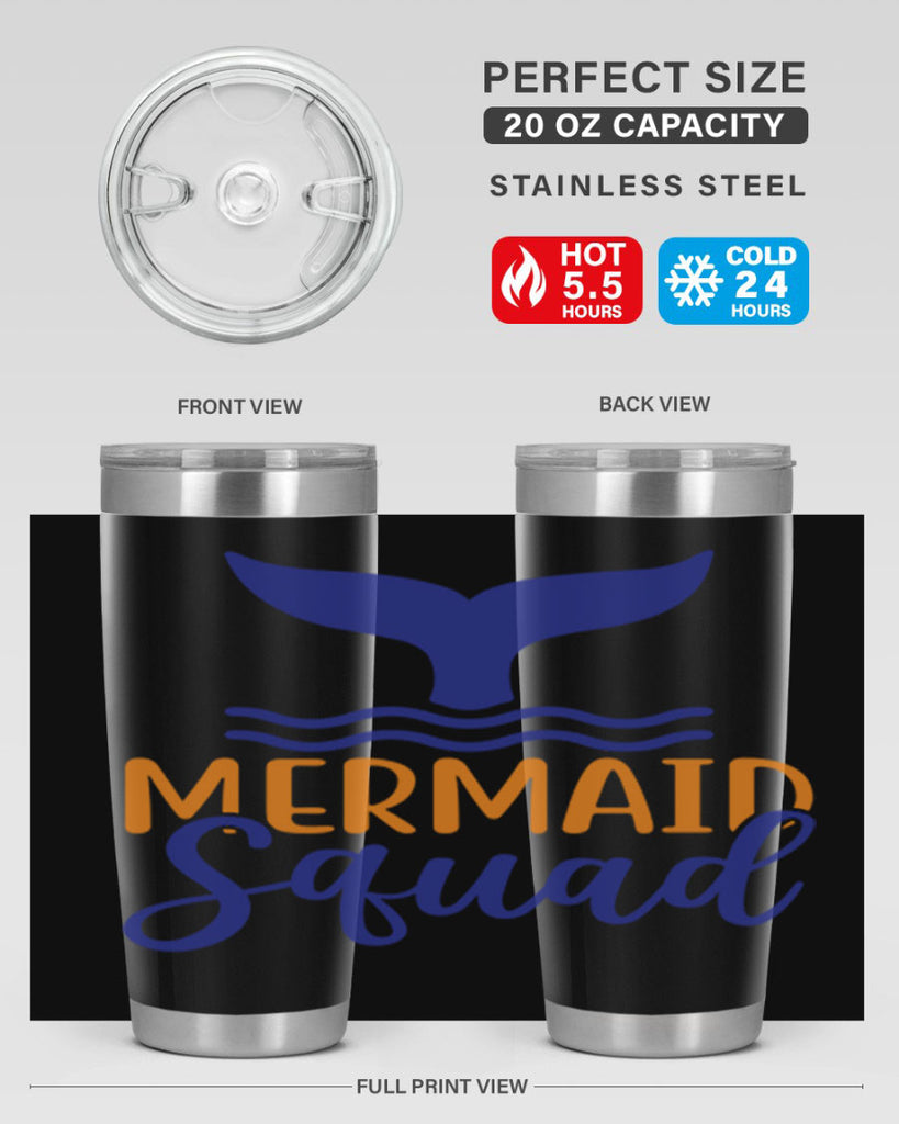 Mermaid Squad 379#- mermaid- Tumbler