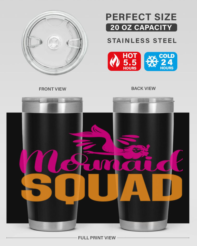 Mermaid Squad 381#- mermaid- Tumbler