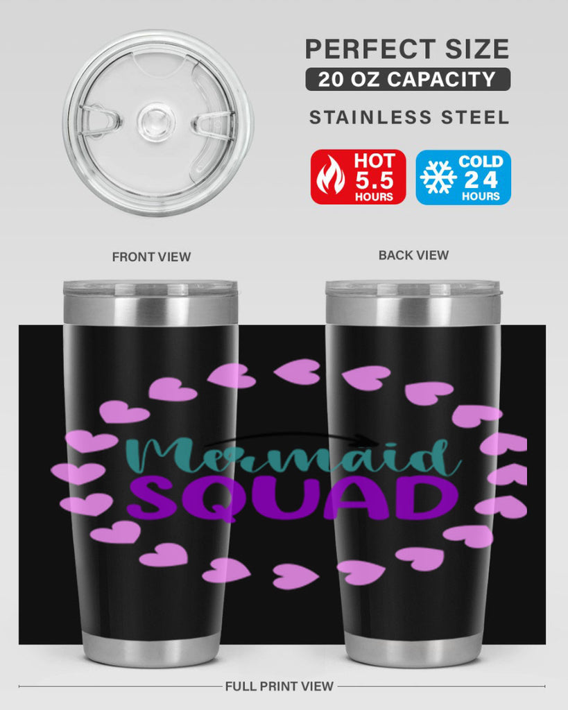 Mermaid Squad 382#- mermaid- Tumbler