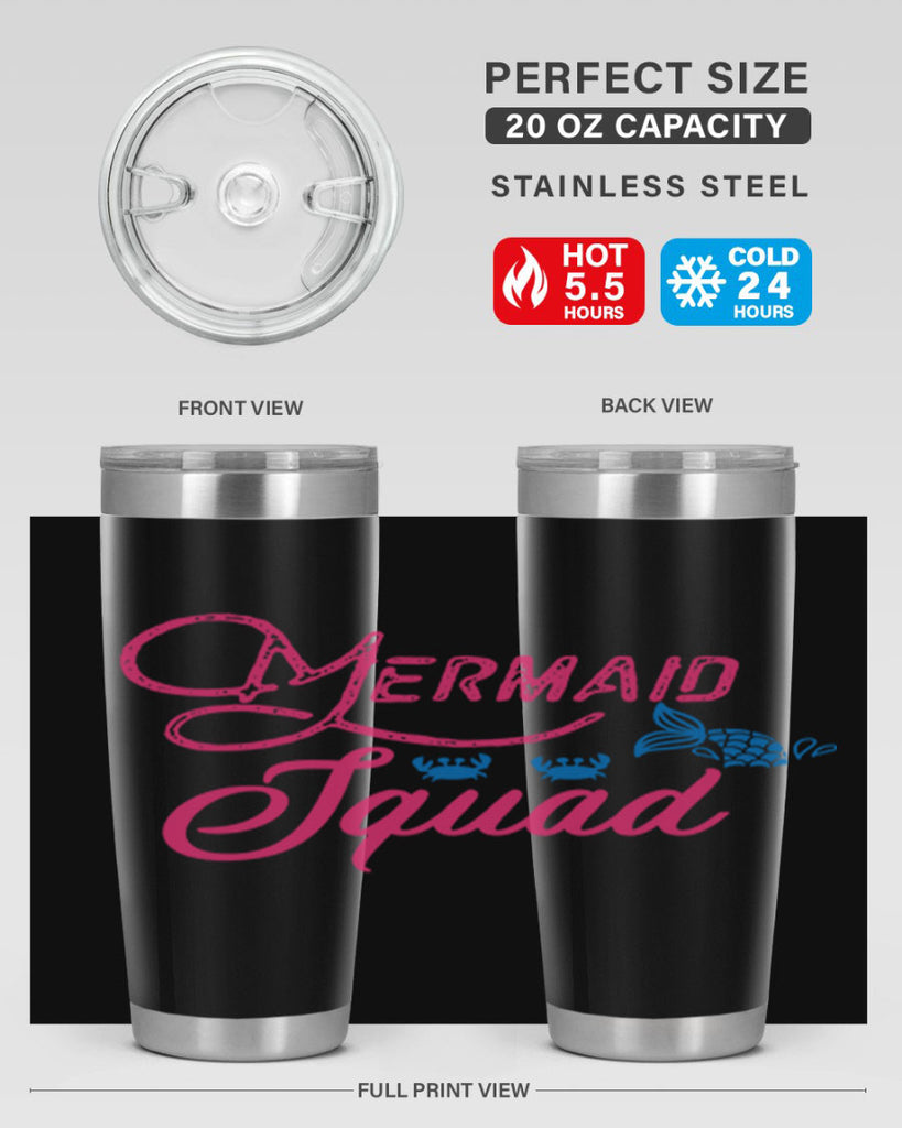 Mermaid Squad 383#- mermaid- Tumbler