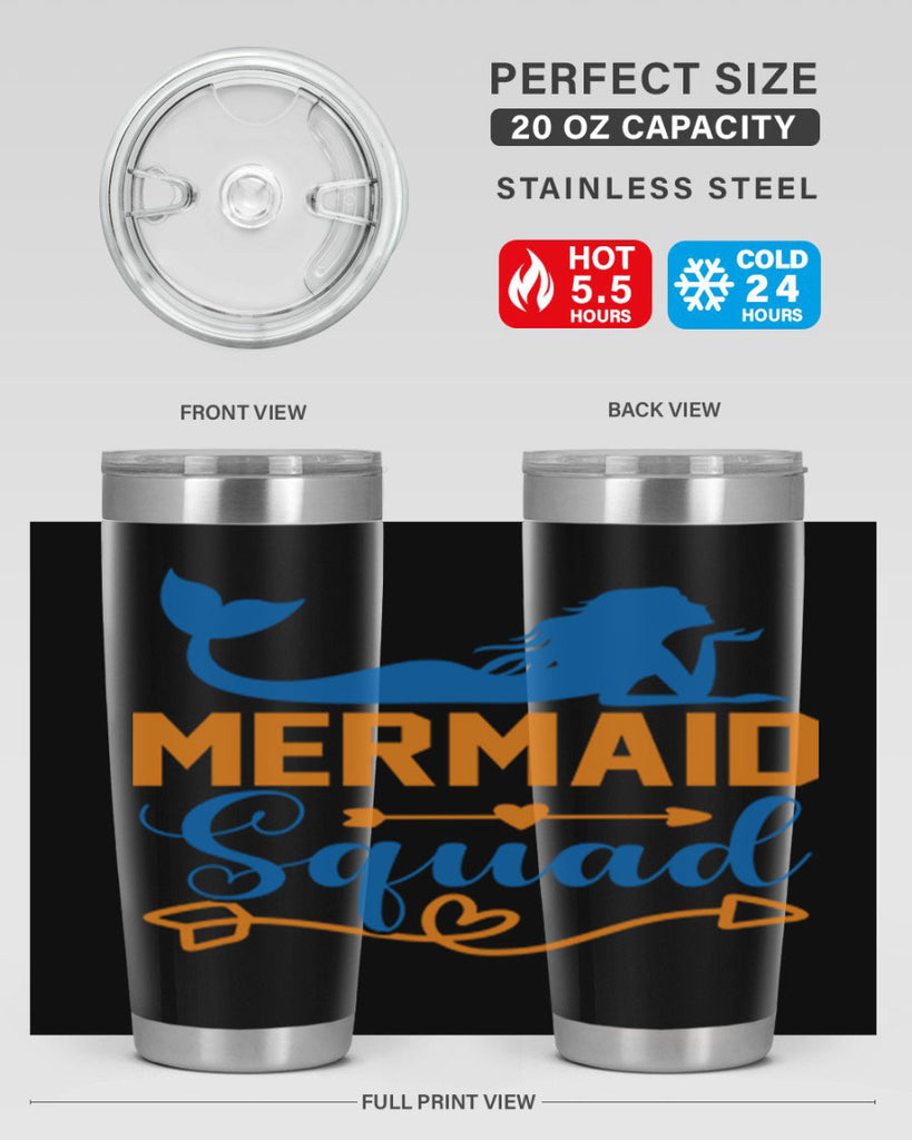 Mermaid Squad 385#- mermaid- Tumbler