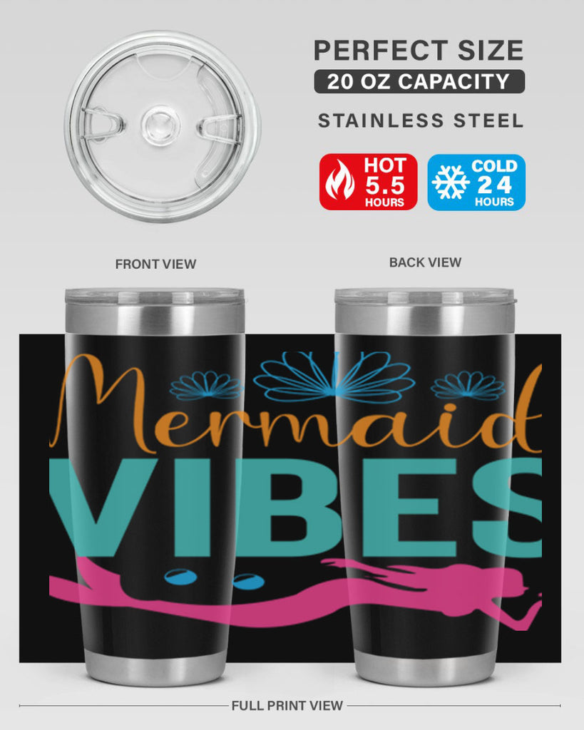 Mermaid Vibes Design 465#- mermaid- Tumbler