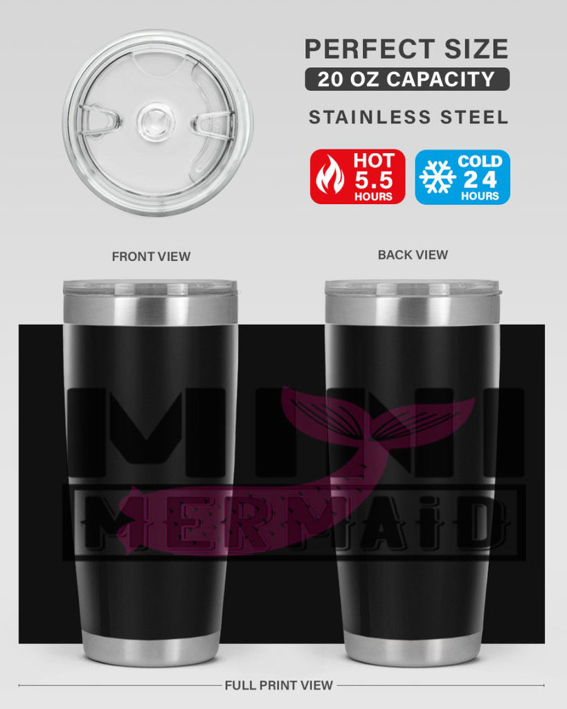 Mini mermaid 504#- mermaid- Tumbler