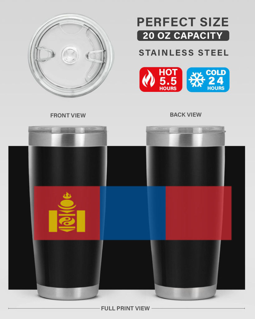 Mongolia 83#- world flags- Tumbler