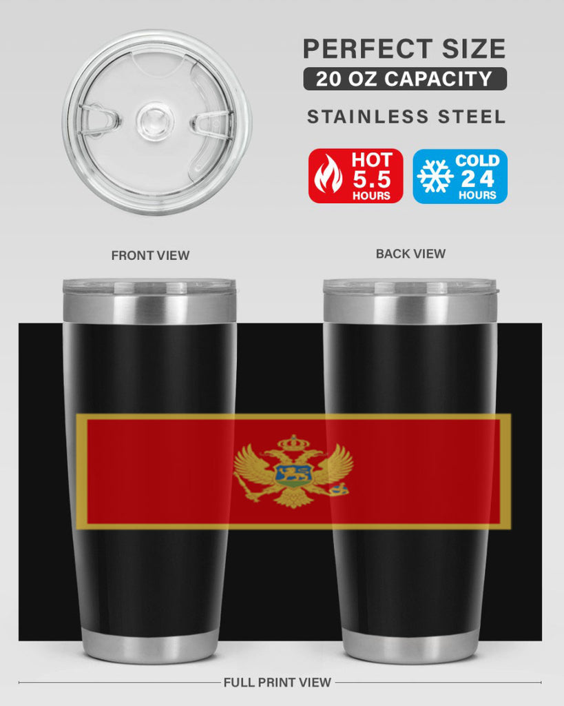 Montenegro 82#- world flags- Tumbler