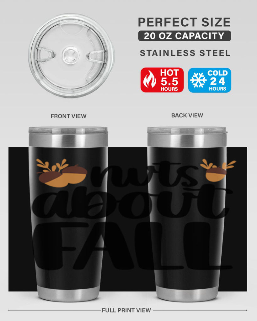 Nuts About Fall 503#- fall- Tumbler