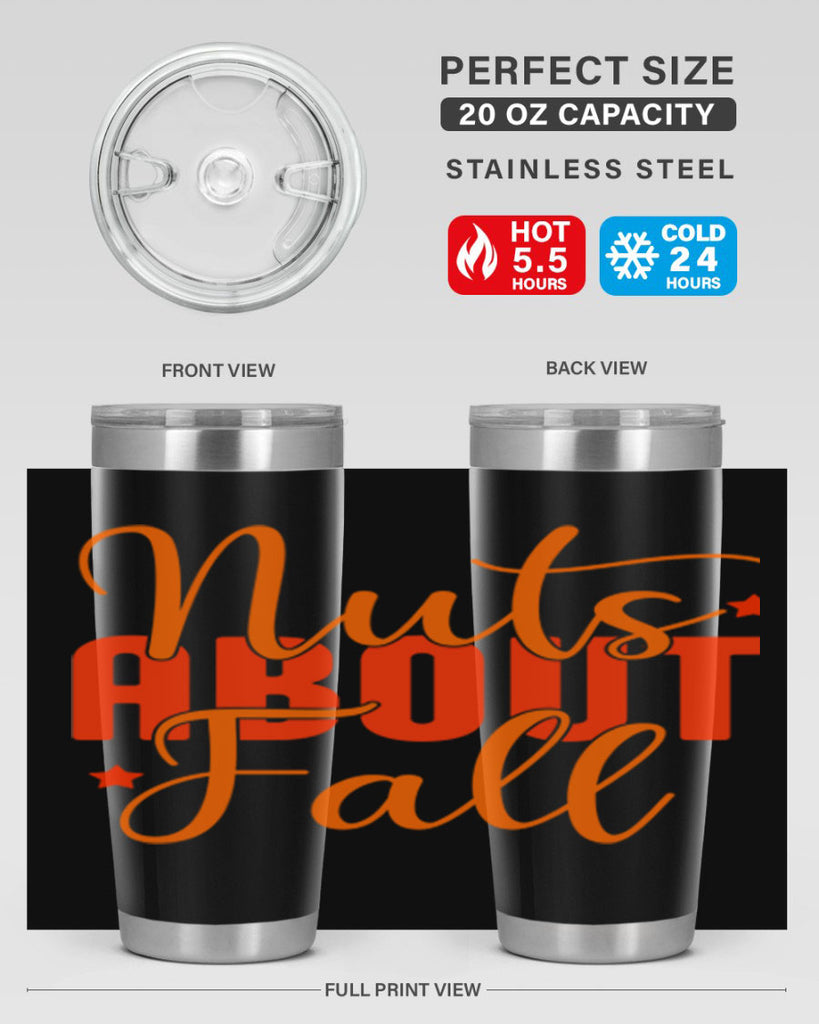 Nuts About Fall Design 444#- fall- Tumbler