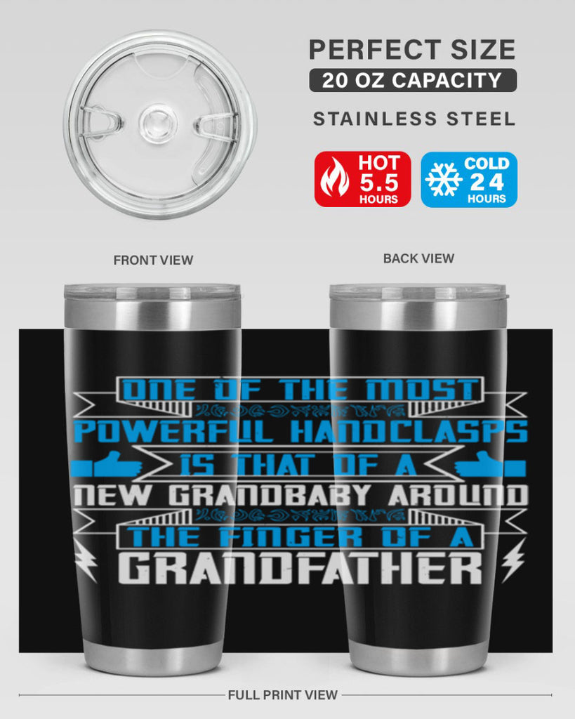 One of the most powerful handclasps is that of a new grandbaby 71#- grandpa - papa- Tumbler