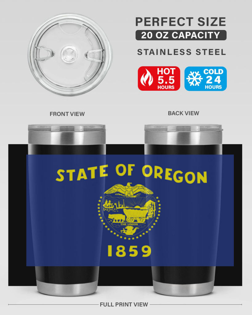 Oregon 15#- Us Flags- Tumbler