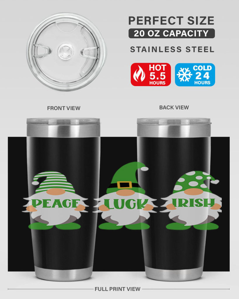 Peace Luck Irish Style 41#- St Patricks Day- Tumbler