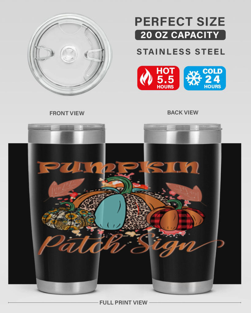Pumpkin Patch Sign 530#- fall- Tumbler