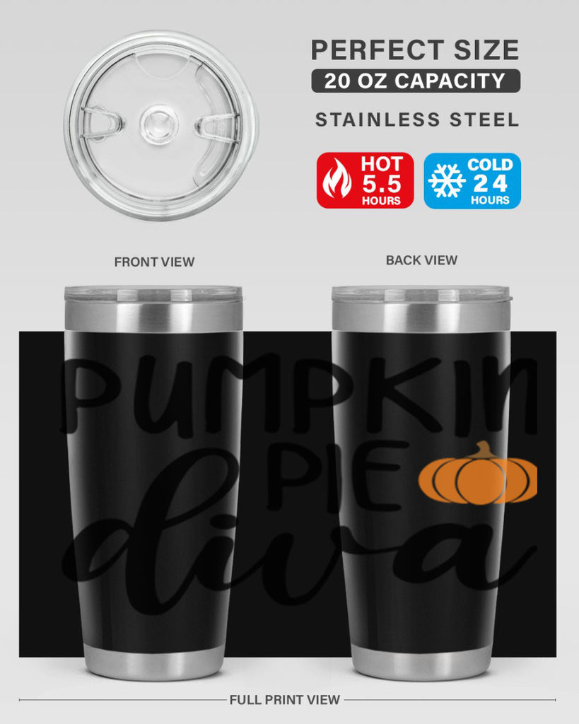 Pumpkin Pie Diva 532#- fall- Tumbler