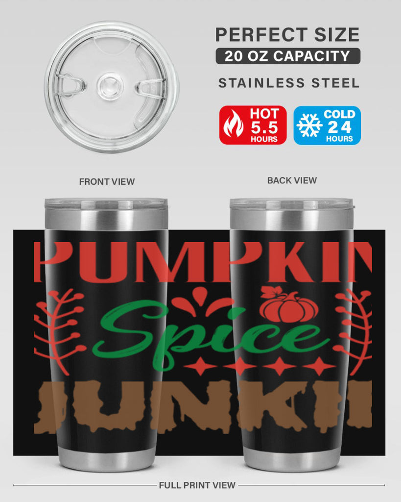 Pumpkin Spice Junkie 547#- fall- Tumbler