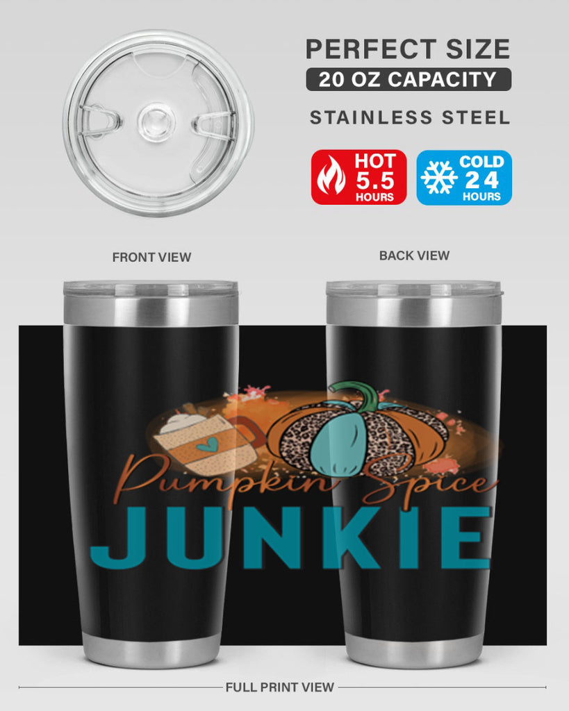 Pumpkin Spice Junkie 550#- fall- Tumbler