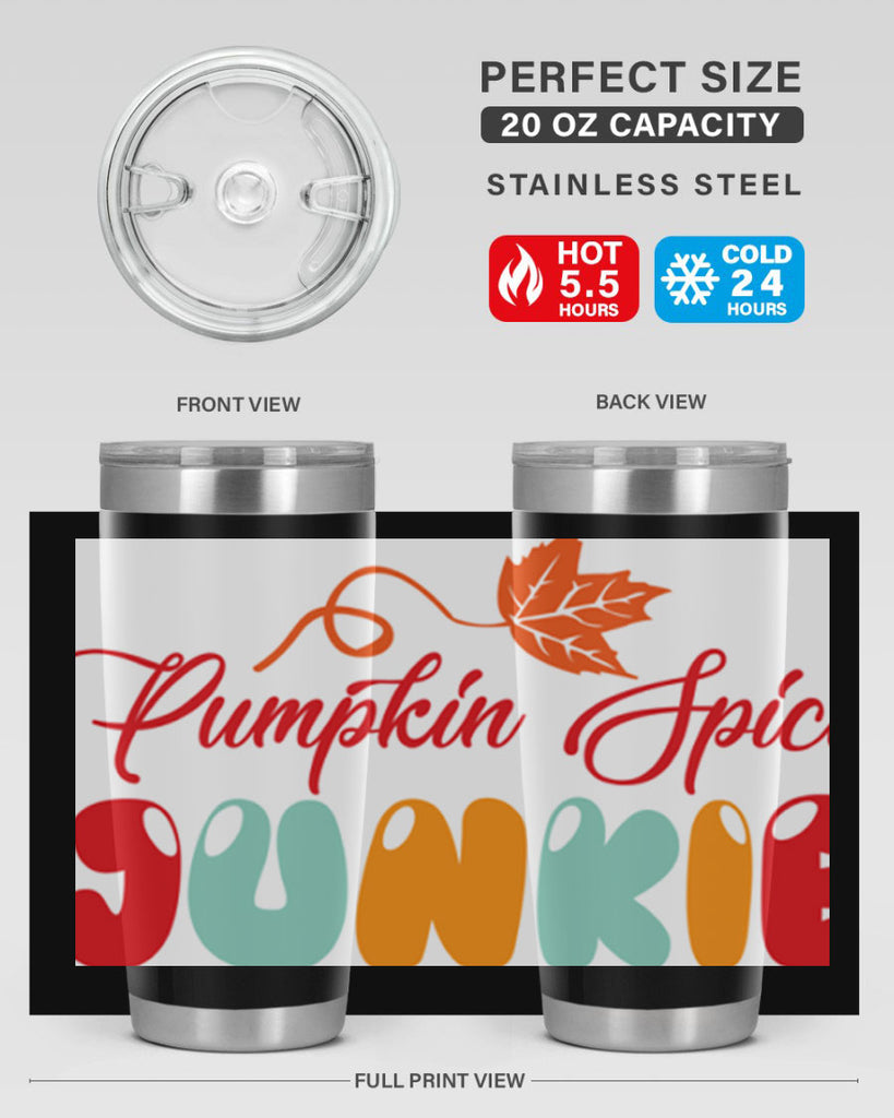 PumpkinSpiceJunkiedesign 569#- fall- Tumbler