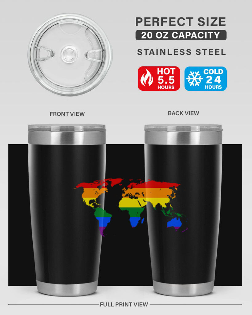 Rainbow World map 3#- lgbt- Tumbler