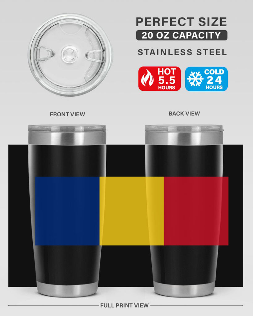 Romania 55#- world flags- Tumbler