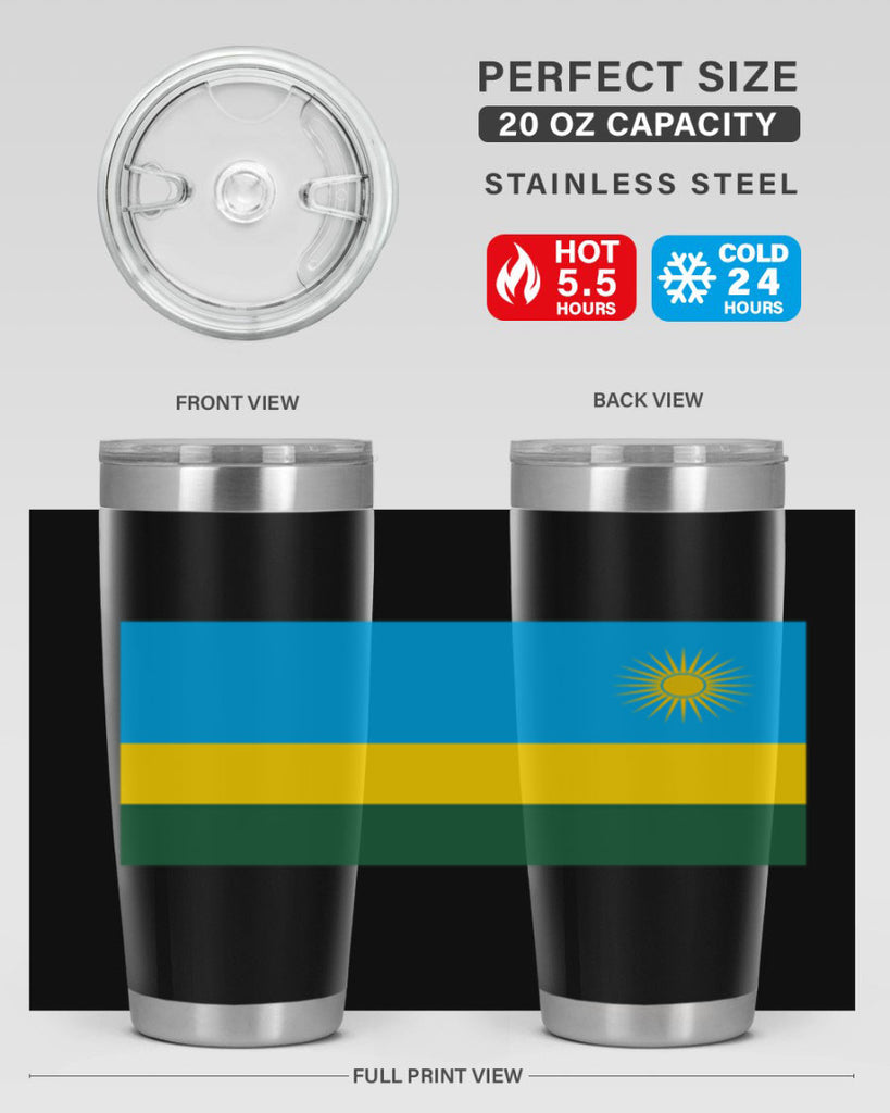Rwanda 53#- world flags- Tumbler