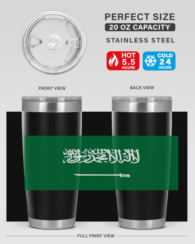 Saudi Arabia 46#- world flags- Tumbler