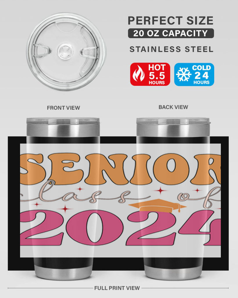 Senior class of 2024 19#- 12th grade- Tumbler