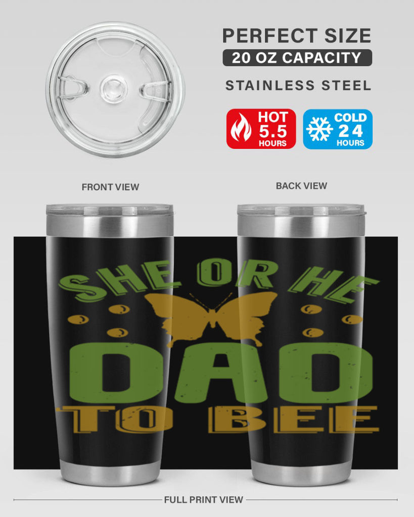 She or He Dad to bee Style 172#- baby- tumbler