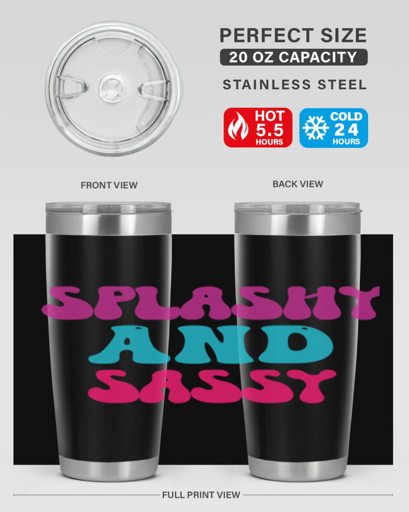 Splashy And Sassy 622#- mermaid- Tumbler