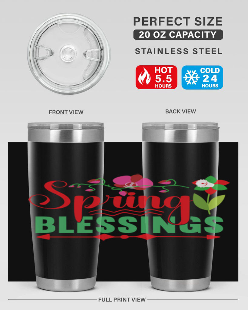 Spring Blessings 418#- spring- Tumbler