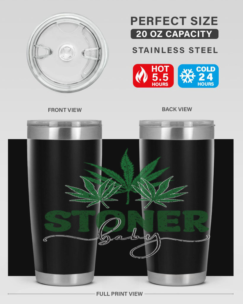 Stoner Baby Sublimation 261#- marijuana- Tumbler