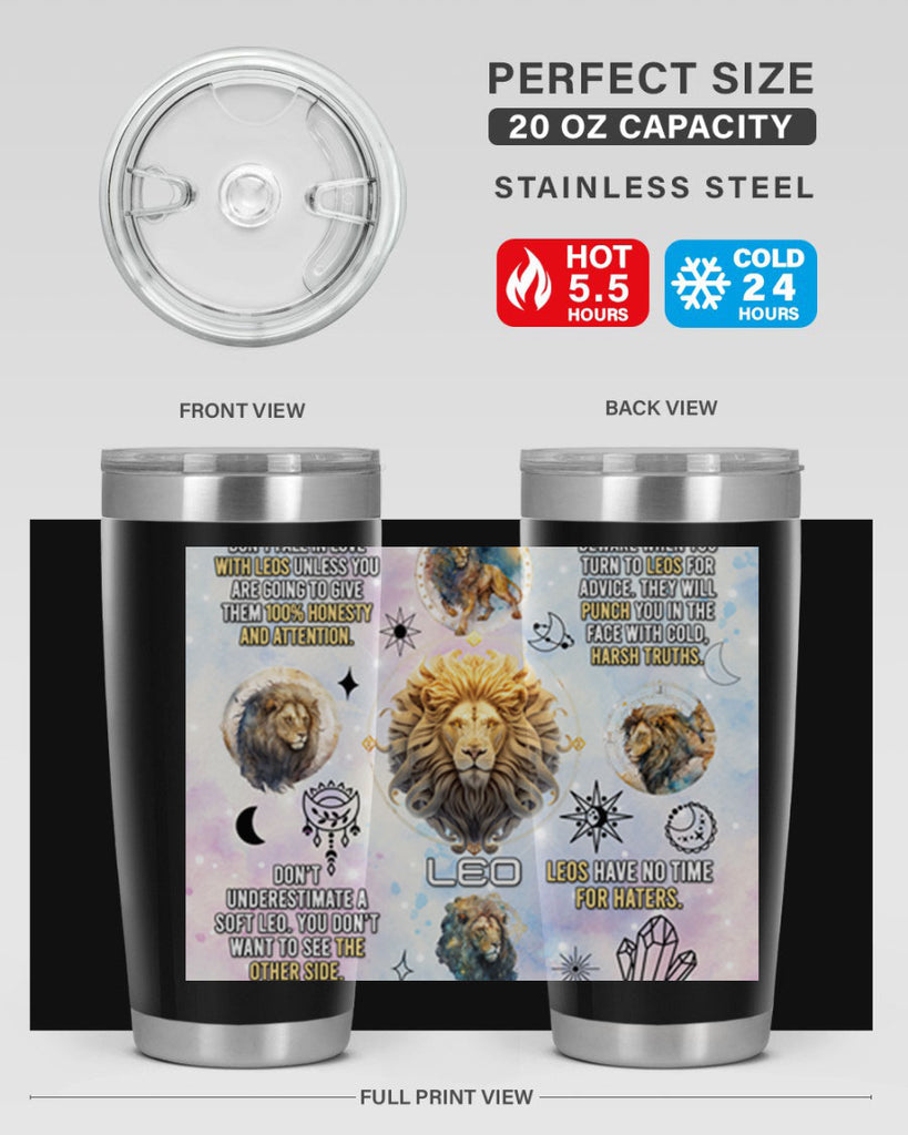 StraightLeo 473#- zodiac- Tumbler