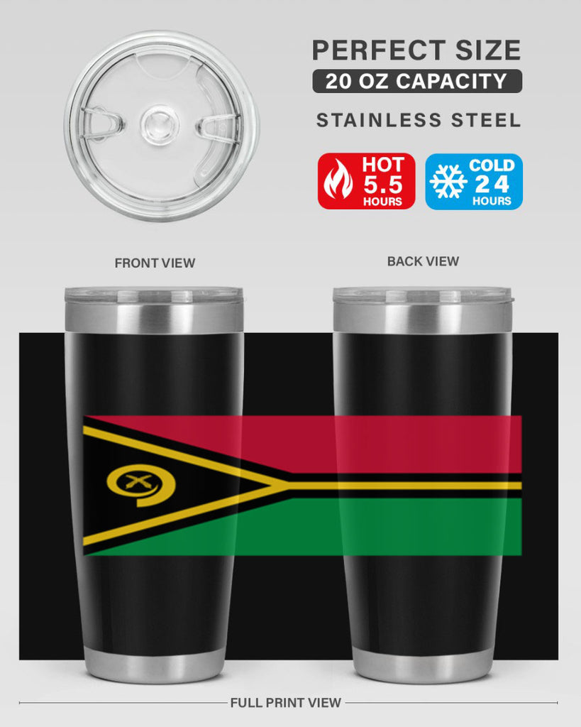 Vanuatu 7#- world flags- Tumbler