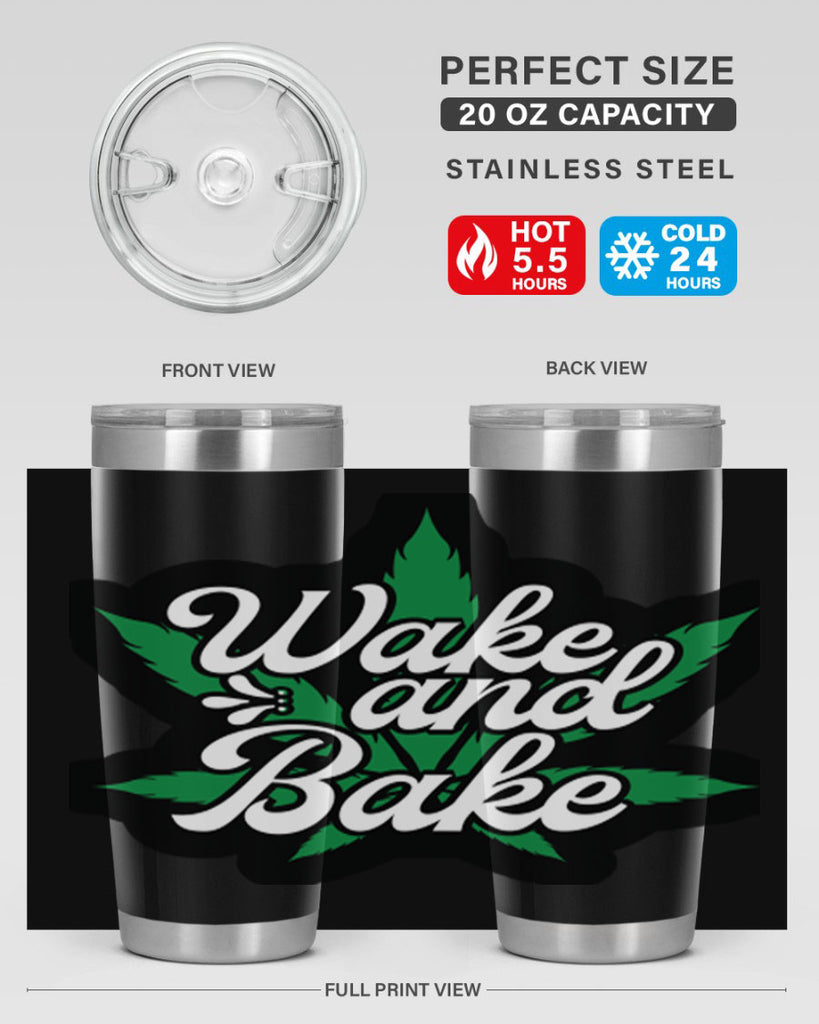 Wake and bake 273#- marijuana- Tumbler