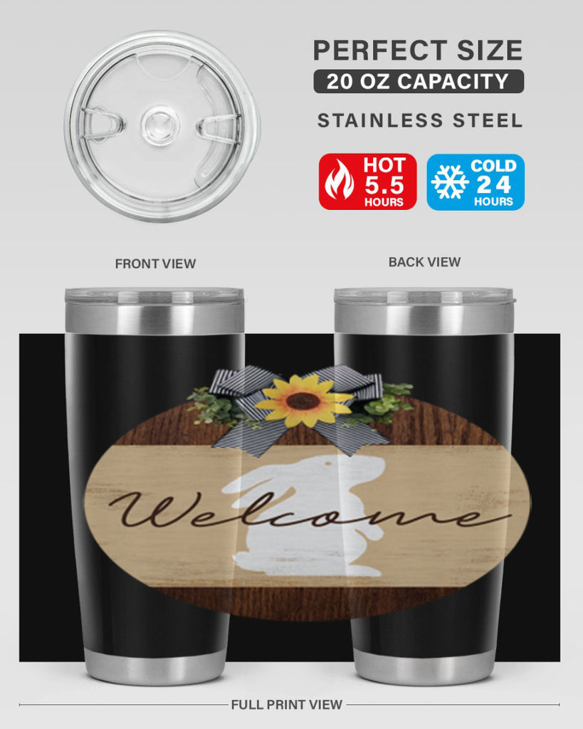 Welcome Bunny Mockup568#- spring- Tumbler