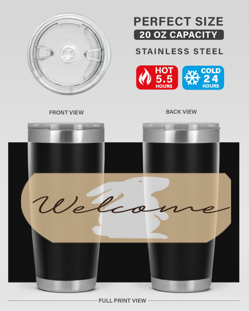 Welcome Bunny569#- spring- Tumbler